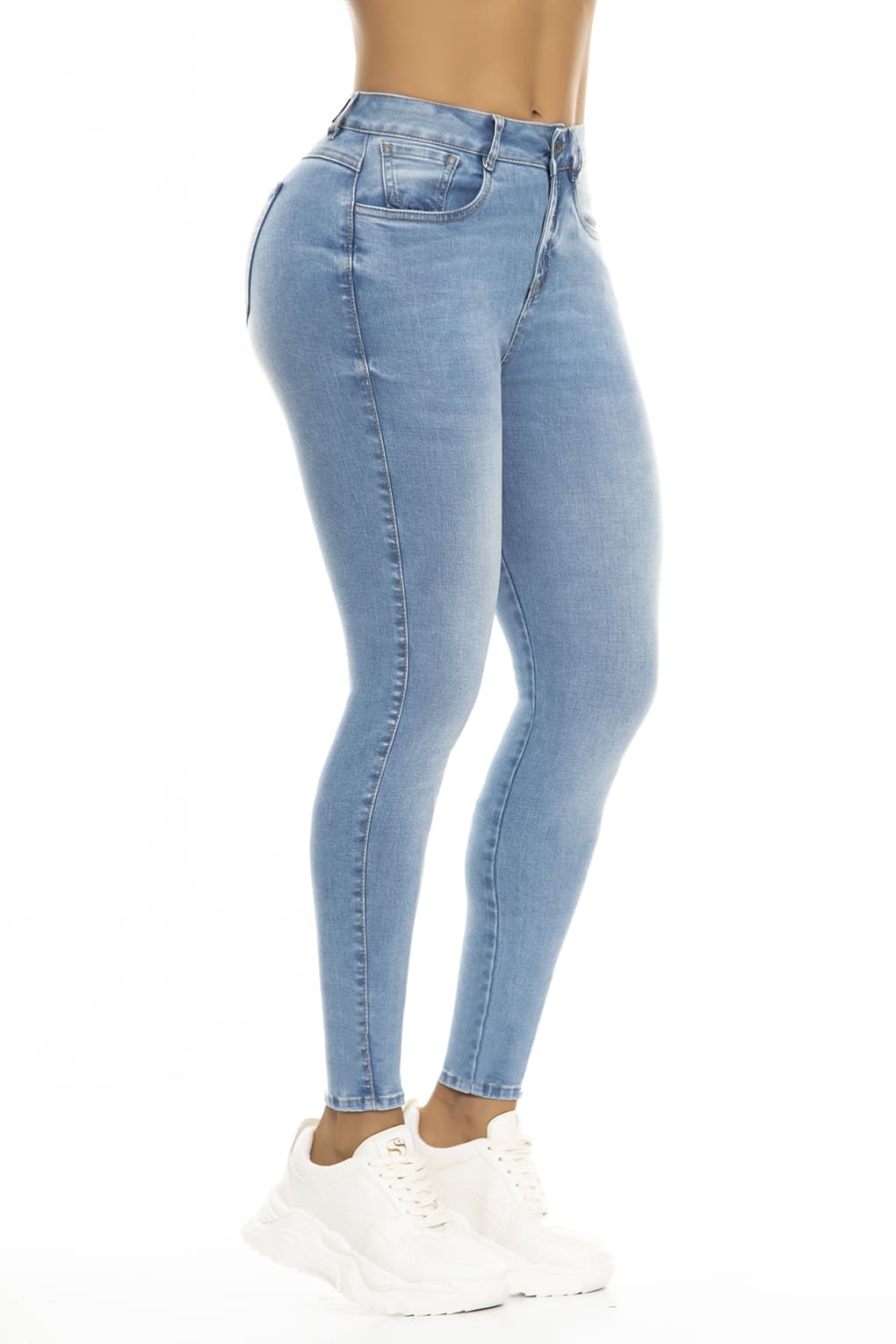 10074 Jean Skinny efecto levanta cola